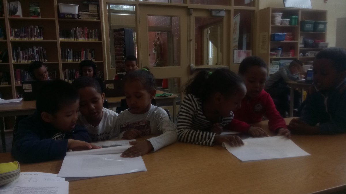 lorna4083's tweet photo. ELL grade ones' shared writing books turned out great: experiencing together, then writing and now reading the finished books together @stjthunder #OurCommunityWalk #LanguageExperience #IdentityText https://t.co/l7RdbdoFqw