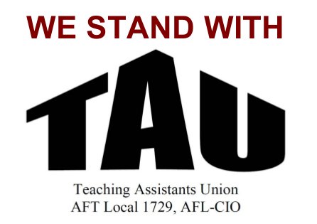 WMUAAUP's tweet photo. We are proud to stand with @TAUAFT, collective bargaining unit for the graduate teaching assistants of @WesternMichU. Fair compensation for TAU now! A living wage IS expected!
#TheyAreWorthIt
#WeHaveTheirBacks
#StrengthInSolidarity https://t.co/zBUPt0khlq