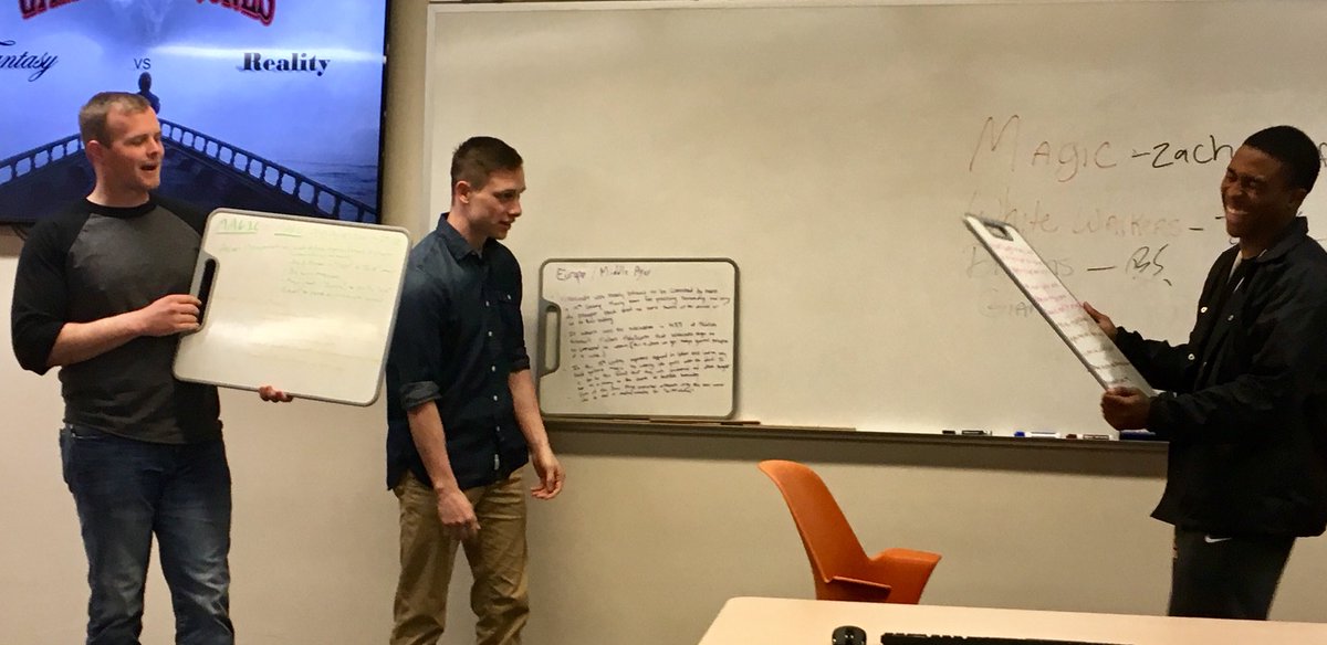 ekyCOMprof's tweet photo. Dragons and GIANTS and white walkers and magic, oh my! GoT students discussed the supernatural tonight. #GoT #COMRocks https://t.co/LTtAF6rjqd