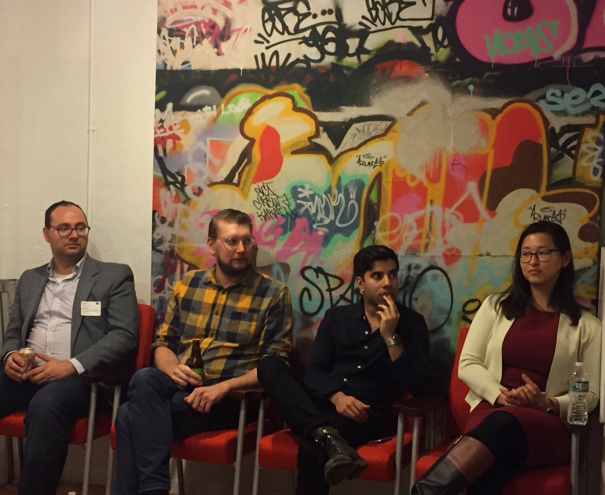 JMacalaster's tweet photo. Hosting an IoT panel at the @defmethodinc offices tonight with @LinkNYC @WellinksHealth @makerbot @latchaccess https://t.co/U9fydzz96S