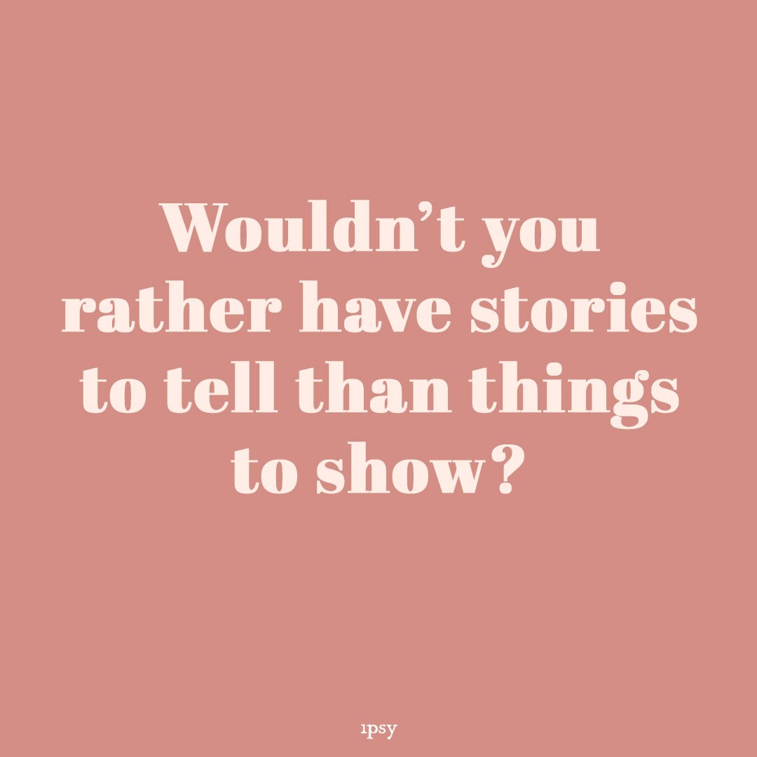 IPSY's tweet photo. Welllll, wouldnβt you? || #ipsy #ipsyGoThere https://t.co/n6CpHJzD9g