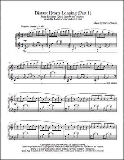 StevenCravis's tweet photo. #quell #puzzleapps #soundtracks Did you know there is piano sheet music for the first three Quell pieces? https://t.co/vsS4AJiBFm https://t.co/4zQiIYdD4D