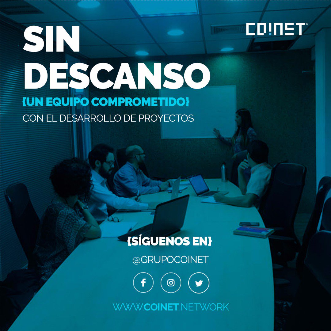 grupocoinet's tweet photo. Dentro del equipo de coinet tenemos gestores de proyecto que impulsan, planifican, organizan,
Controlan y evalúan los recursos para lograr el objetivo en común que no es más que tener
Una Excelente ICO. #criotmonedas #Coinet #Bitcoin #Ico #grupocoinet #blockchain https://t.co/zDkXsJaxag