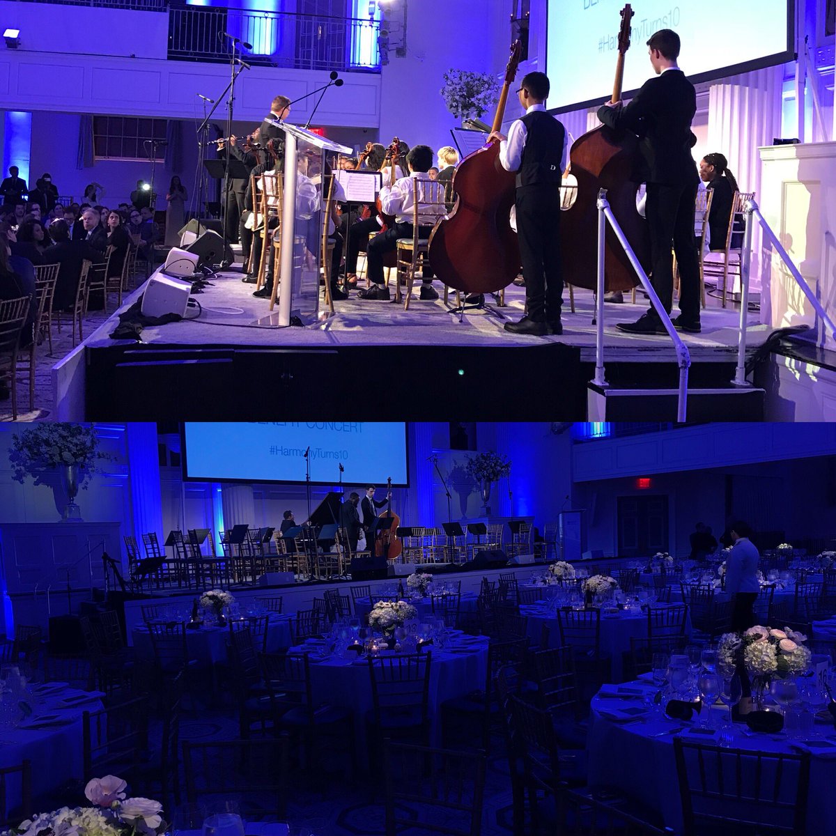AdvanceNYC's tweet photo. Off to an amazing start with Anthony McGill and @HarmonyProgram Youth Orchestra at tonight’s #gala! #HarmonyTurns10 https://t.co/1JpBZQWJ2E