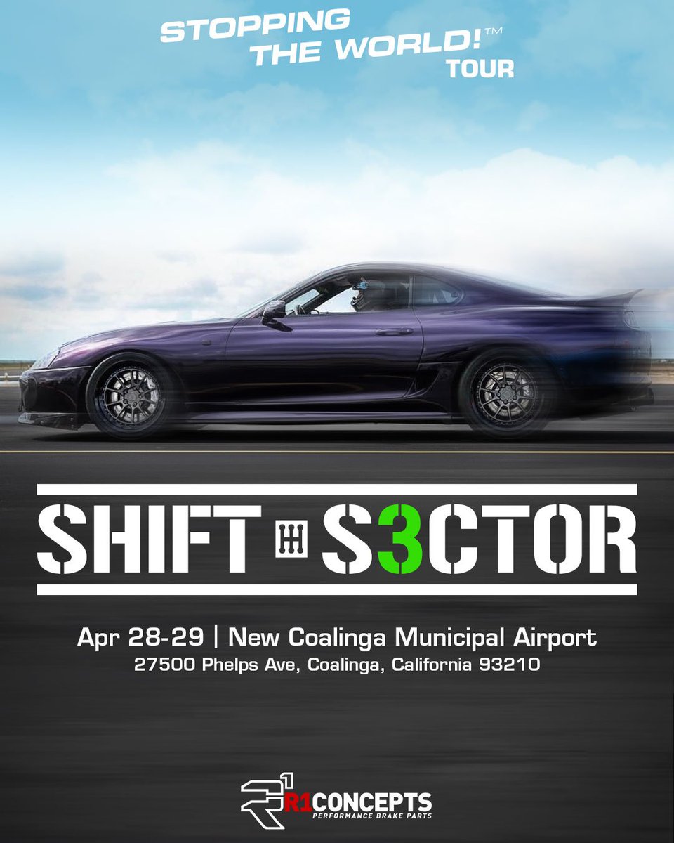 R1Concepts's tweet photo. STOPPING THE WORLD Tour is stopping this weekend at Jeep Beach, Shift Sector, and Autocon this weekend! Be sure to stop by our booths and grab some goodies! We'll see you there!
#STOPPINGTHEWORLD #TeamR1 #R1Concepts
#JeepBeach #ShiftSector #Autocon #Brakes https://t.co/o8axBUqEl6