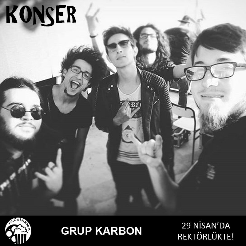 KLÜ Sinema'da Konser!

Karbon Grubu YARIN saat 18:00'de, Eski Rektörlük Binası alt salonda!

Detaylar: facebook.com/events/1631078…