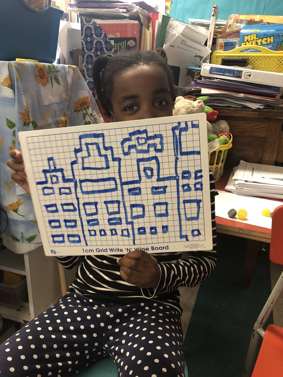 MsKeyota's tweet photo. Creating cityscapes while learning about Area and square units. Presenting our findings to our classmates. @CorpusOttawa @ParentsCorpus #math #Area #structuresunit #visualarts #crosscurricularlearning #proudofourwork #shareyourknowledge https://t.co/UDJ8cLsyHB