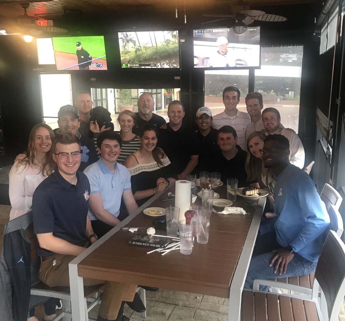 UNCEquipment's tweet photo. Great night out celebrating the end of the semester with this great group of equipment managers. https://t.co/qkGvjygscS