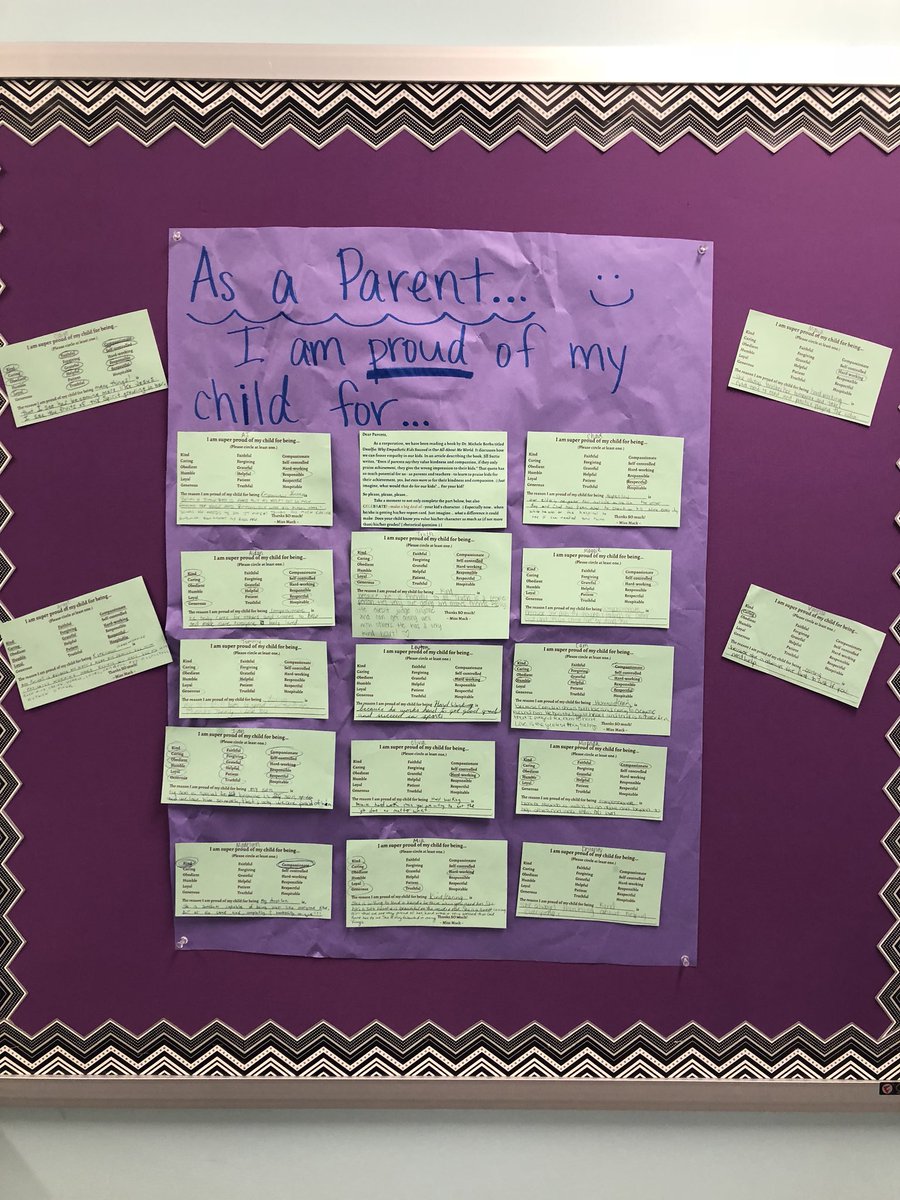 mack6thgrade's tweet photo. I’m a firm believer that parent support &amp; encouragement is really important for children to hear/see... esp. when it’s directed towards their character. 💜👨‍👩‍👧‍👦 #WCSmission #Unselfie #celebratingcharacter https://t.co/vLQHXROhyw