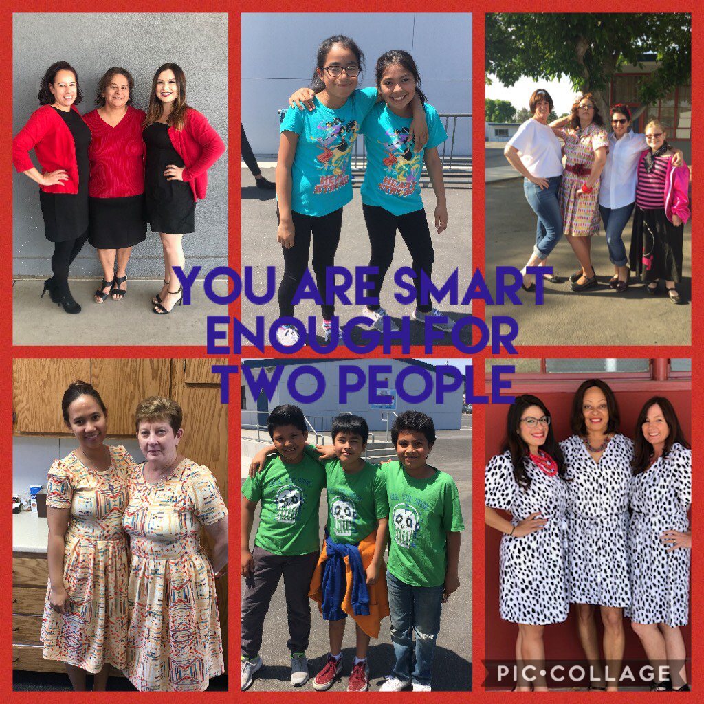 You are smart enough for two people❤️Had a fun twin/triplet day at Pioneer! #bcsd # piccollage.com/_QLhD6rIS
