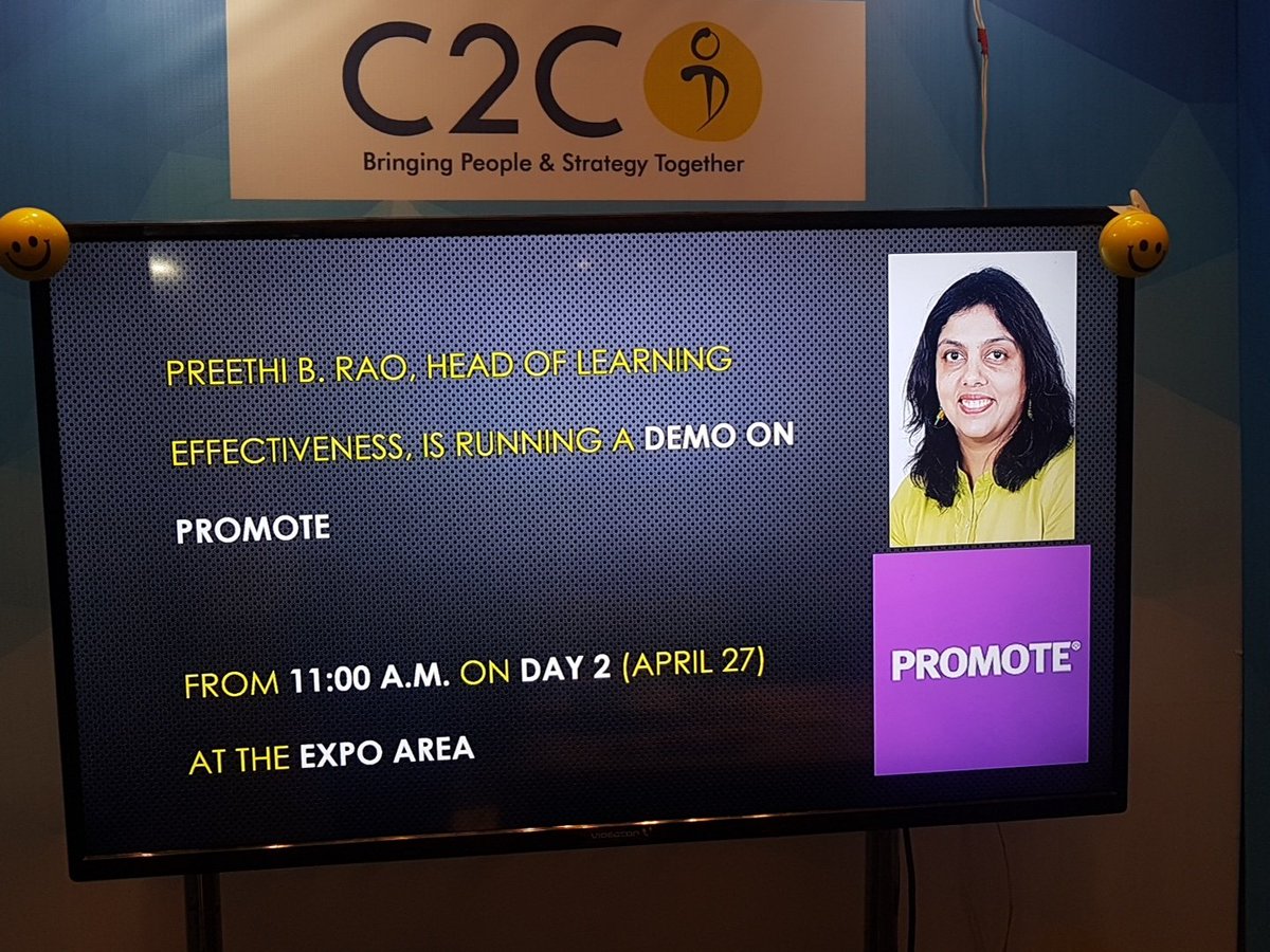 vincekumar's tweet photo. #SHRMTech18. Don't miss your chance to see us at our #c2cod booth and be at our demo @SHRMindia @c2cod https://t.co/cGvSYLoNMl