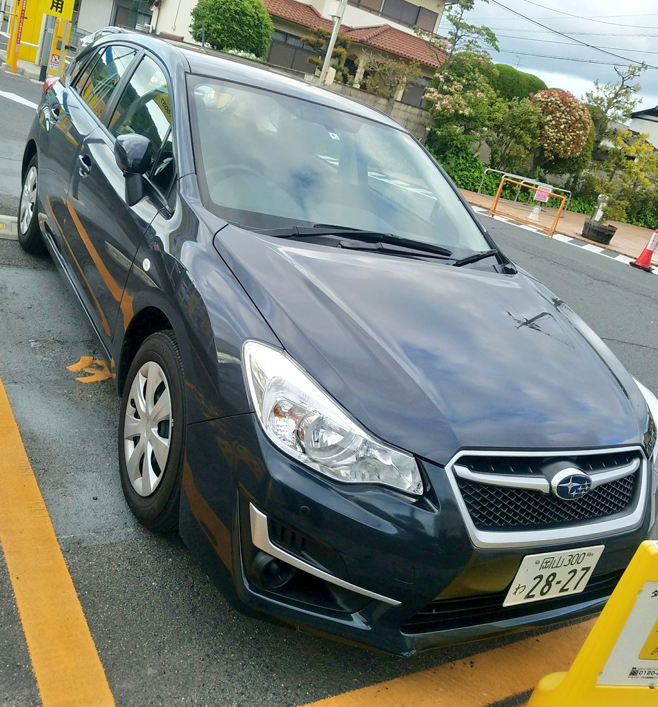 新条 Twitterren タイムズカープラス 岡山市北区 5代目 Gt系 インプレッサ スポーツ 5ドア ダークグレー メタリック ダークブルー パール