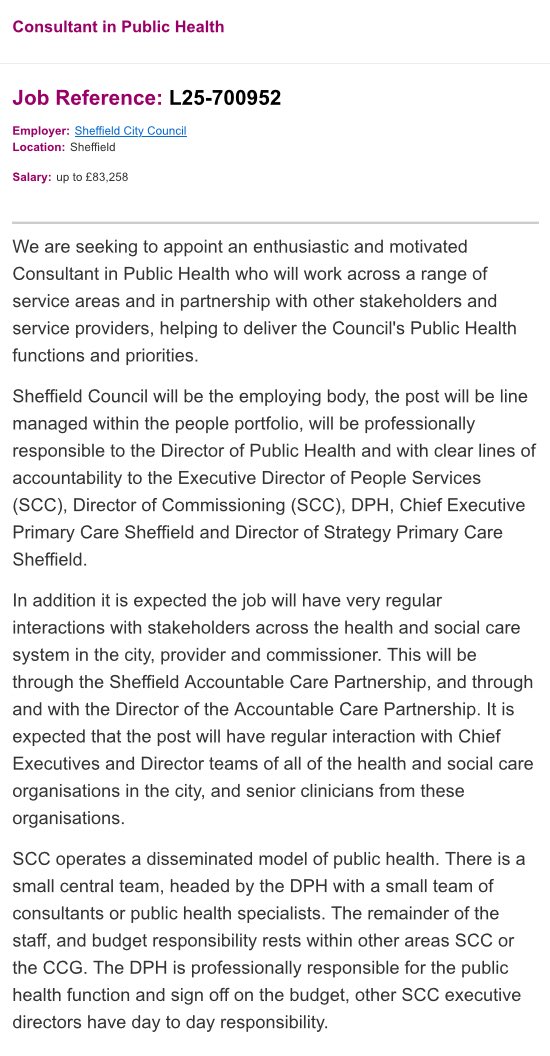 Public Health Jobs On Twitter Consultant In Public Health