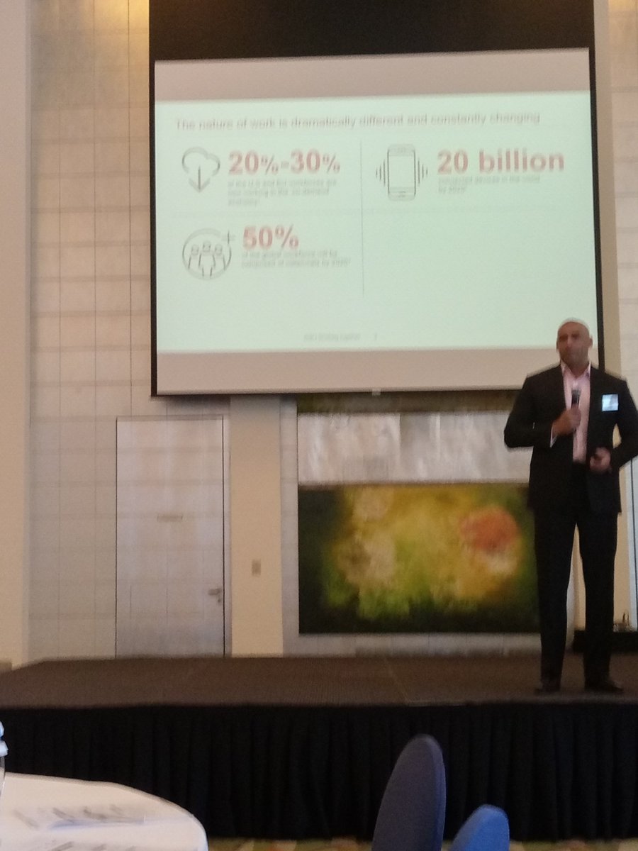 TalibHashem's tweet photo. We have just kicked off the Aon &amp; Cut-e forum in Dubai. Chris Page, CEO of AON Middle East &amp; Africa talks about how real the impact of digitization has on talent management #AonCuteForum #NewTalent #UAE https://t.co/Kac3EffA8q