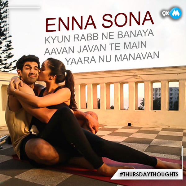 Let the Soothing Love Vibes fly in the air with this beautiful song #EnnaSona from #OkJaanu. Tag that special someone and let them know how much they mean to you! 
#ThursdayThoughts