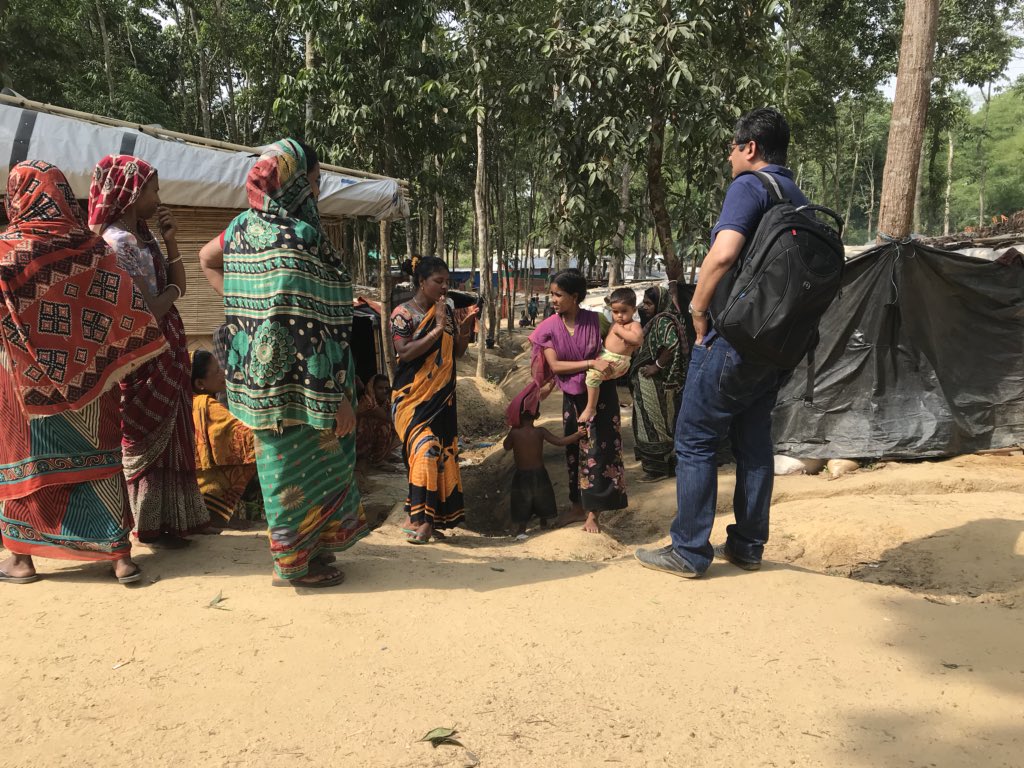 I spoke with some Hindu refugee women at the camp in Ukhiya, #Bangladesh on April 25, 2018. They said they are forgotten refugees.