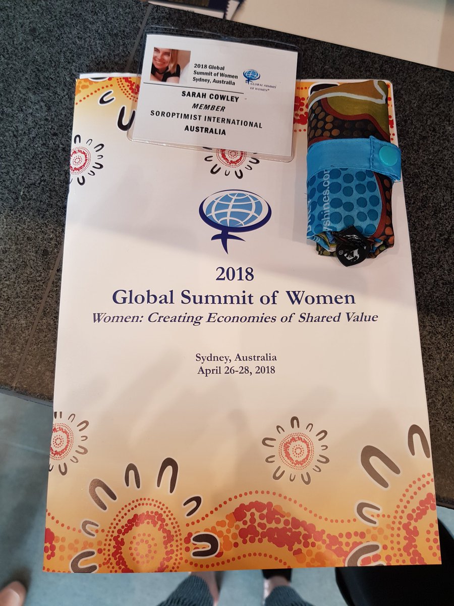 sarah__amc's tweet photo. Here we go! @GSWSYD 2018. Three days of activities celebrating and exploring the theme of 'Women: Creating Economies of Shared Value", with female leaders &amp; trailblazers from around the world.

Follow me for live updates @sarah__amc

#GSWSydney #Equality #Empowerment https://t.co/xrXgIfL2rx