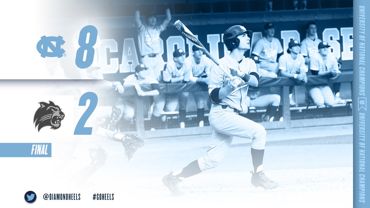 DiamondHeels's tweet photo. FINAL: UNC takes down Western Carolina 8-2 to move to 28-13 on the season and winners of 14 of their last 17 games. #GoHeels https://t.co/9uCkTGhflD