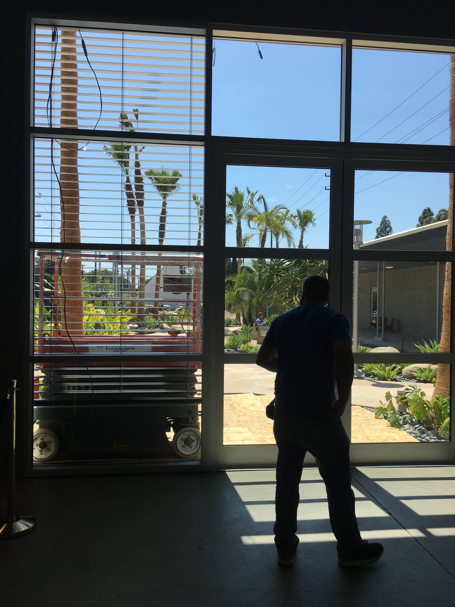PeakBP's tweet photo. Installed some Hella blinds today at the Wende Museum, thanks to Tanner Construction @PeakBP @TannerConstrn #TheWendeMuseum https://t.co/xdqrri2Xx1