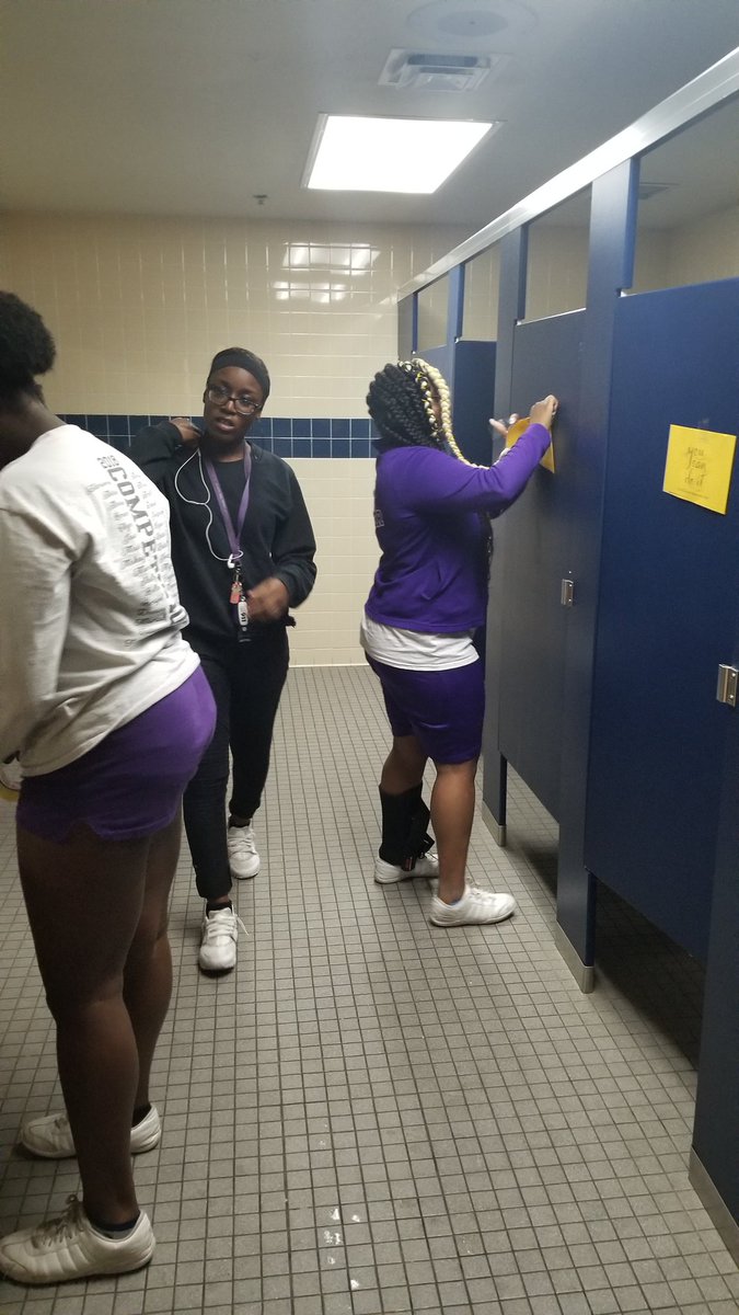 EvermanStuco's tweet photo. When our classmates visit the restrooms tomorrow.... #stucocares #weareeverman #wereallwegot #bulldogpride #evermannation #beYOUtiful #SuicidePrevention #youreworthmore https://t.co/zcBsV1b7fz