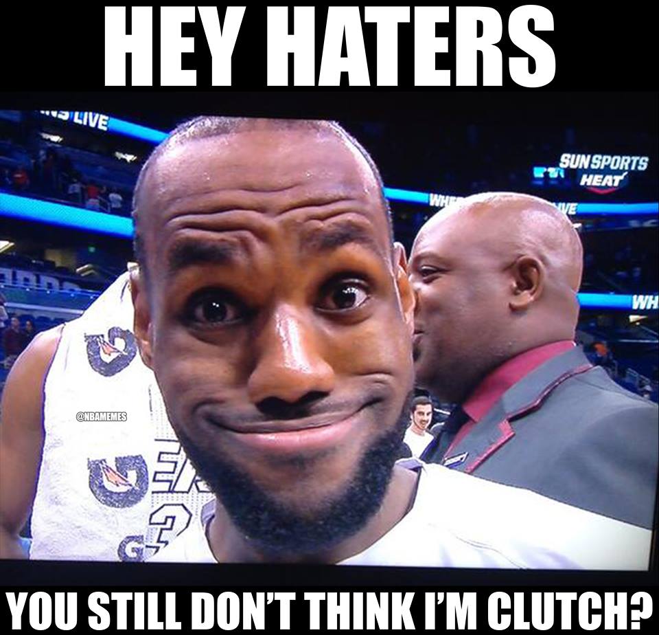 NBA Memes on Twitter "LeBron James to all his haters right now. 😂