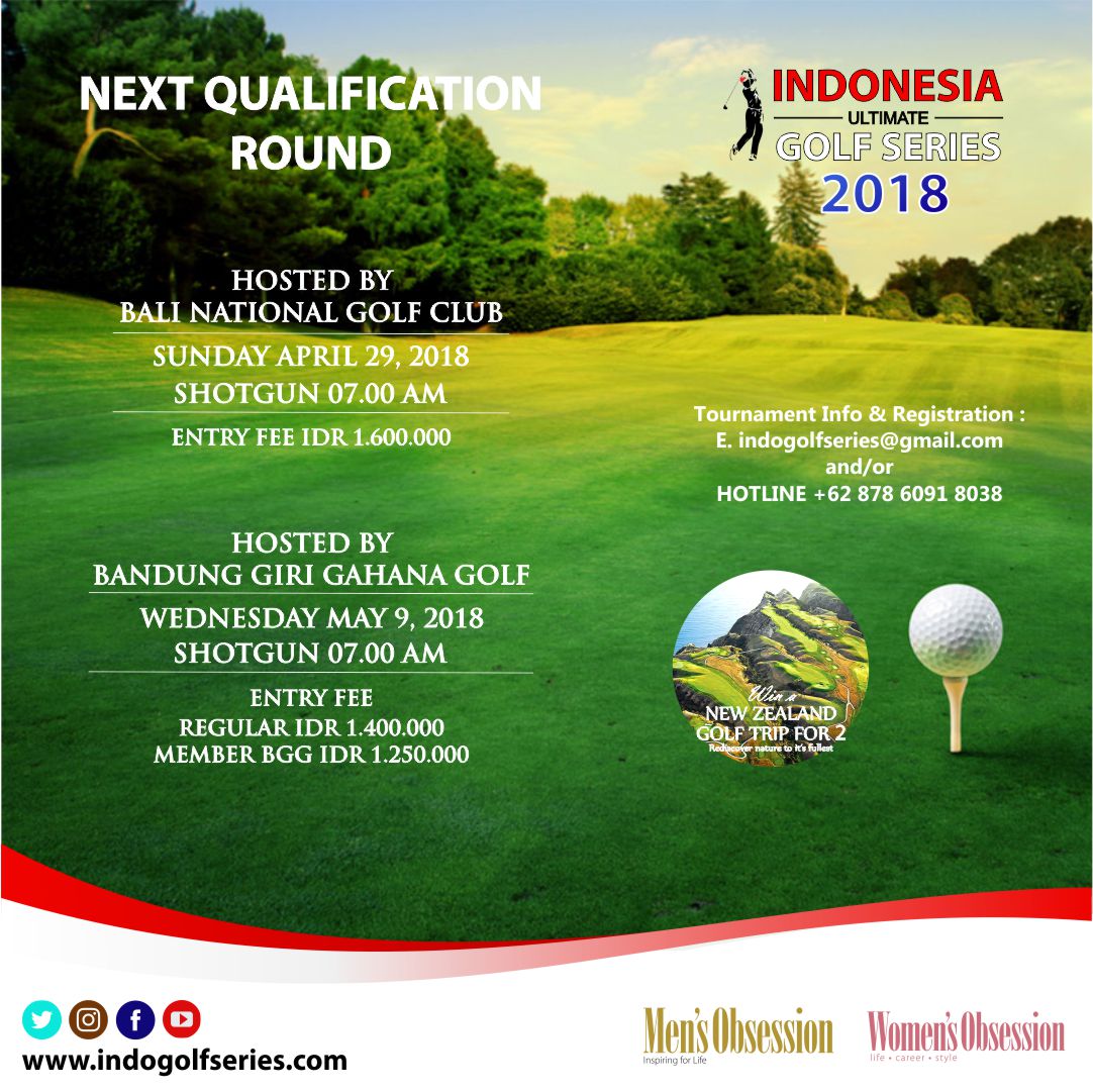 womensobsession's tweet photo. Save this agenda, golfers @indogolfseries #golf #tournament #indogolfseries #golfisamazing #IndonesiaHebat #womensobsessionmagazine #obsessionmediagroup #OMG https://t.co/gK4FPnTNzH