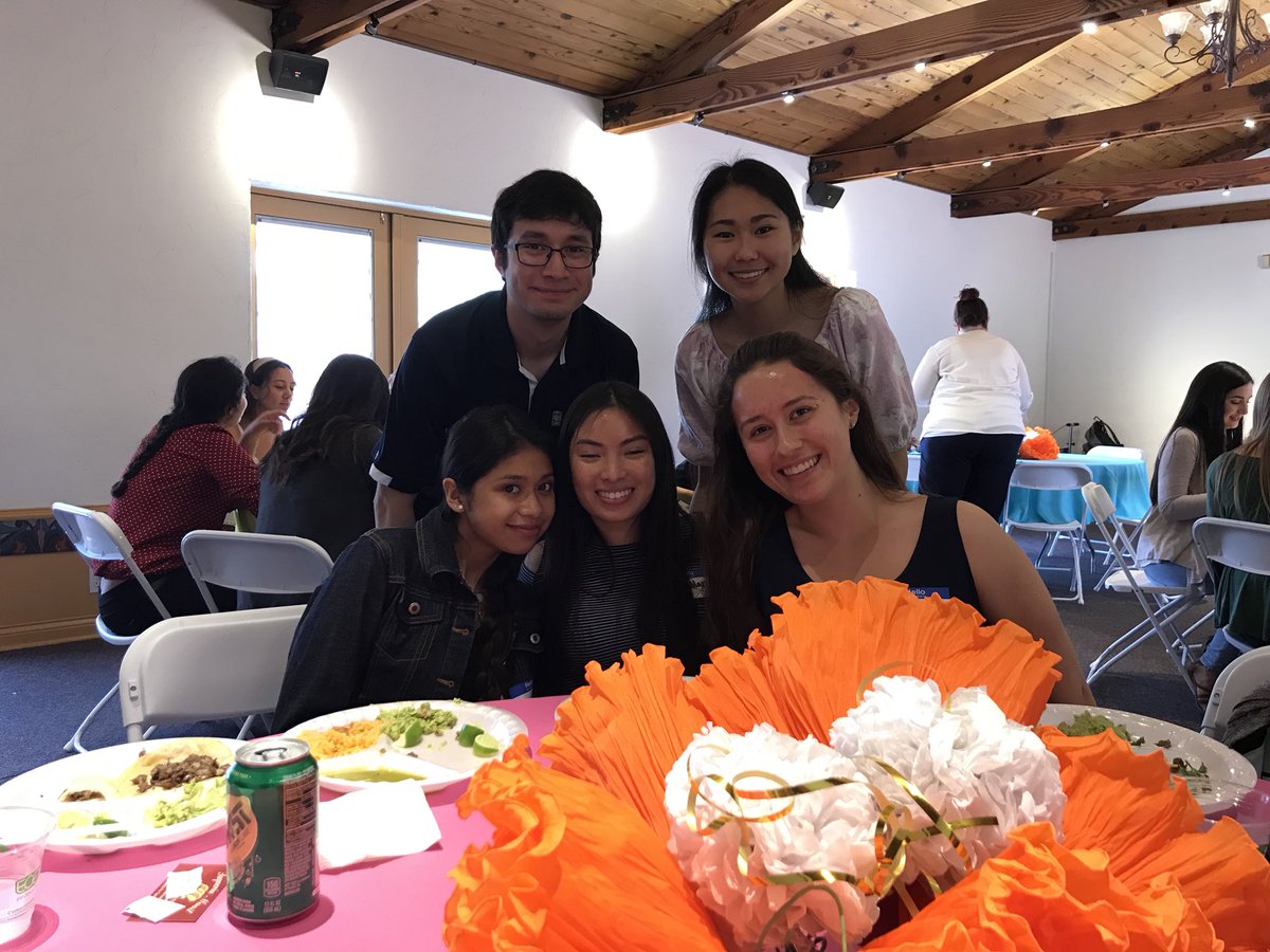 dcontino_sa's tweet photo. Lunch with President Virjee and Mrs. Virjee.. the advice for managing stress of finals... don’t forget to laugh! https://t.co/vAmye5siSf