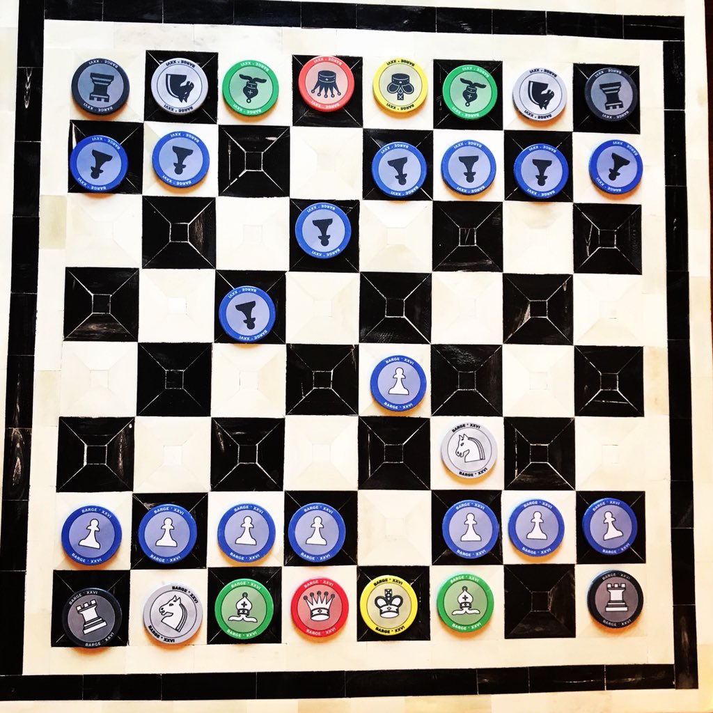 JenShahade's tweet photo. @RealKidPoker And the full poker chip chess set I made. Learn those two positions and I’ll give you one in Vegas. ♠️❤️ https://t.co/LHEhwjWXxD