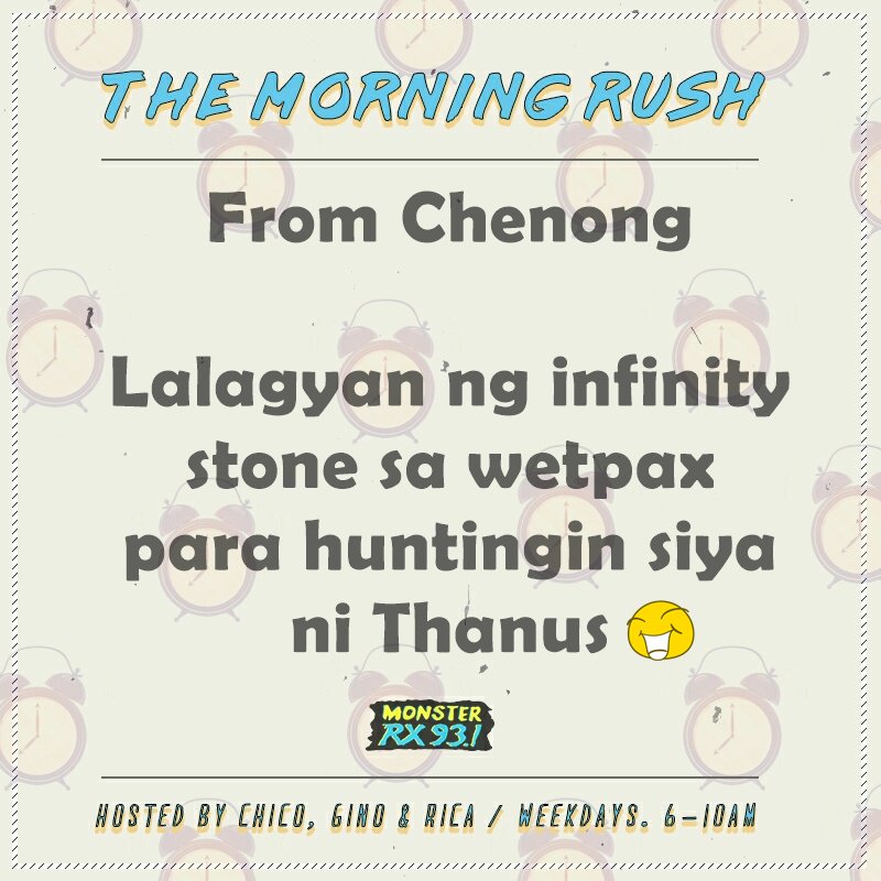 RX931's tweet photo. TOP TWEET FOR #AngDapatSaSpoiler

TUNE IN EVERYDAY TO #TheMorningRush from 6-10am https://t.co/cWCiYpRrch