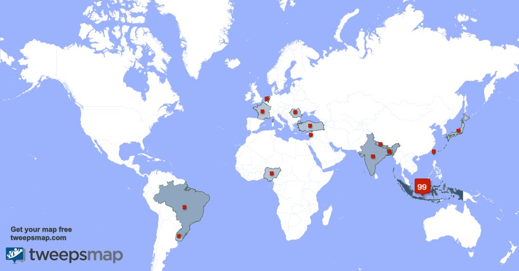 I have 31 new followers from Indonesia, and more last week. See tweepsmap.com/!kpw4jatim