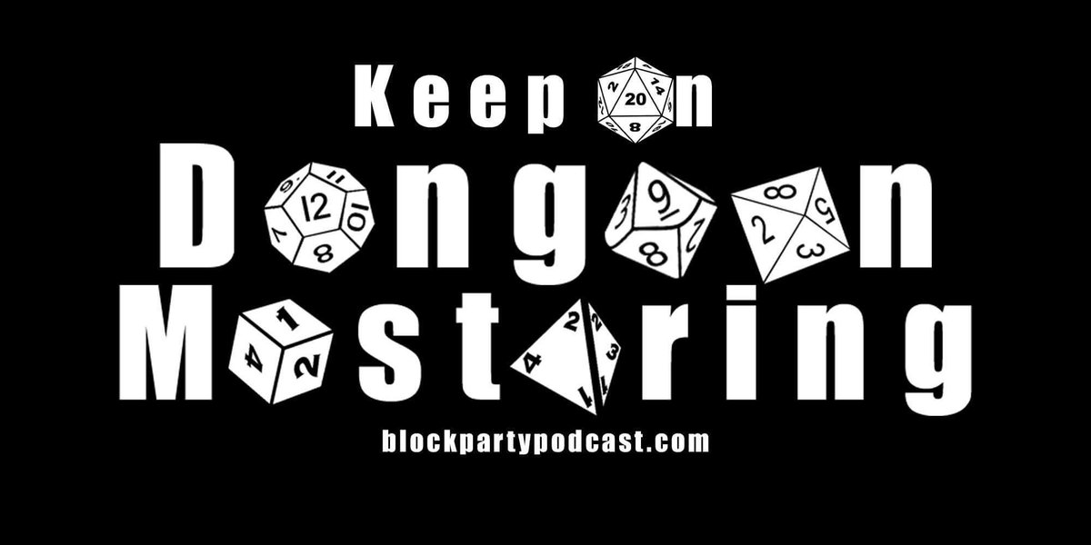 Retweet &amp; Follow for a chance to win an exclusive “Keep On Dungeon Mastering” T-shirt! 5 winners will be chosen! Winners will be announced May 25! (Small, medium &amp; large sizes only. Colors will vary) #dnd #rpg #tabletop #dungeonmaster #dmb #podcast