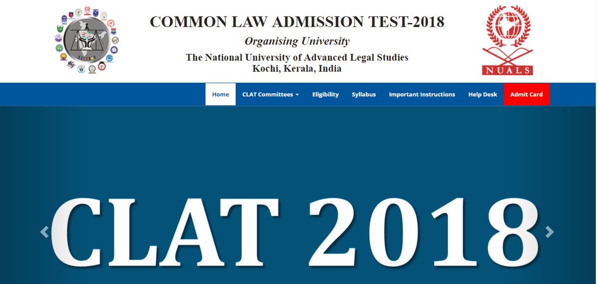 elearnerd's tweet image. The admit card for the CLAT 2018 will be released today, April 26 at the official website clat.ac.in  #clat #clat2018 #clat2017 #nludelhi #clatfullform  #clatlogin #lawentranceexam2018date #lawcet  #Clat2018AdmitCard