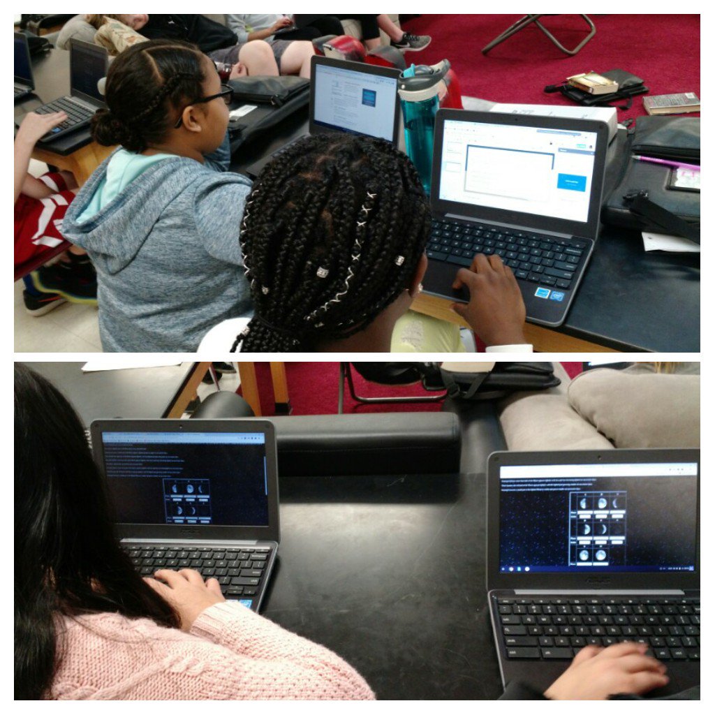 KristinaShatley's tweet photo. 6A students LOVE learning about Lunar phases with #HyperDocs. #teachersgiveteachers @kmkaye @annabeeonthego @PVMSFalcons @TsGiveTs https://t.co/eB1Tf6qVWQ