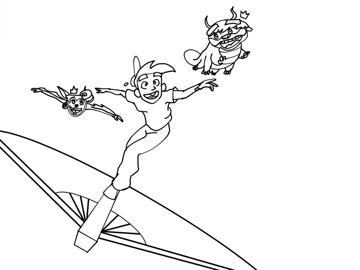 AlexRockyFerrer's tweet photo. Here are some of the trial sketches for the other styles I was going to try for #channelchasers2. https://t.co/WUiYbMKpn4