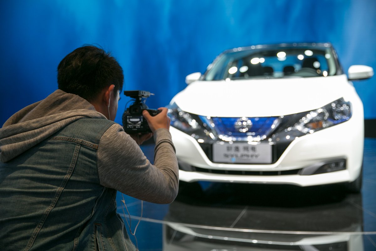 NissanMotor's tweet photo. In #Beijing? Visit #Nissan's stand at #AutoChina 2018 where we're showing three zero-emission vehicles that embody #IntelligentMobility. More details on our newsroom: https://t.co/ci1WoeaJ3D https://t.co/uSHVRBqAh6