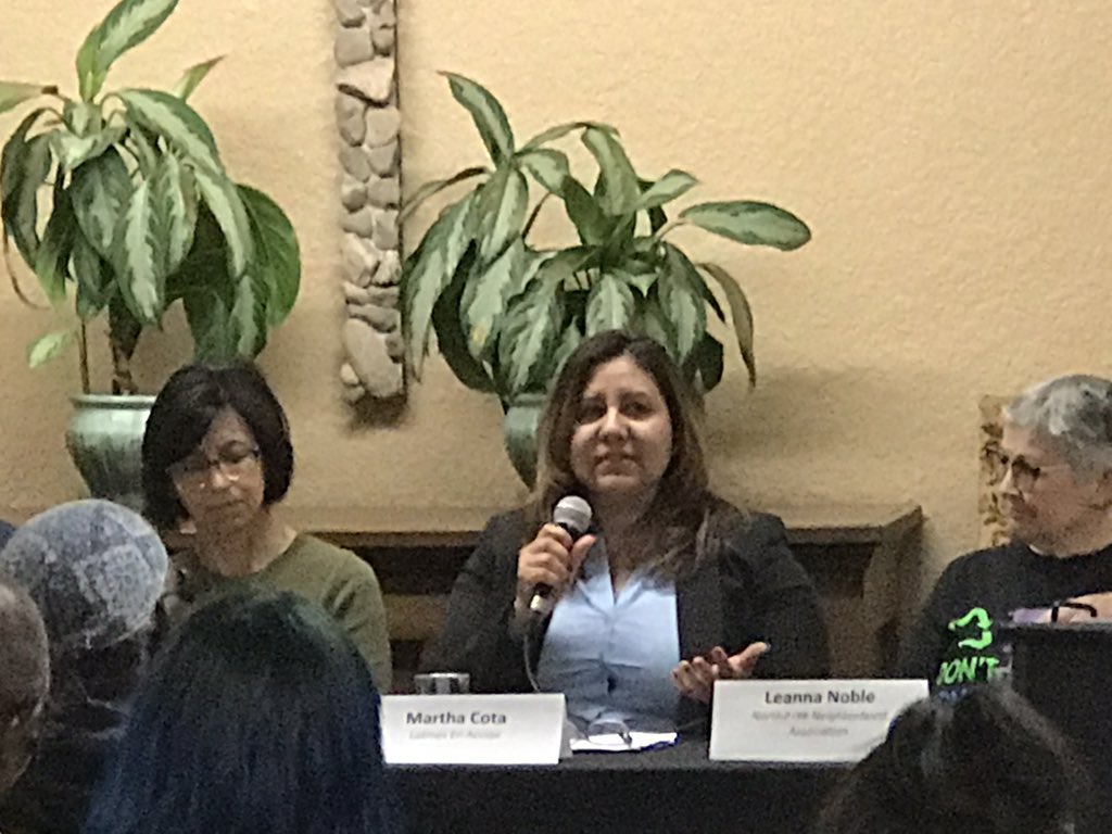 DontWasteLB's tweet photo. "My husband didn't have gloves, a way to cover his mouth. He would tell me he was so ashamed of his stench after a day of work, and ashamed to ride the bus home." Martha Cora, Latinos en Accion #DWLB #zerowaste
#greenjobs https://t.co/Td1Ett8zbF