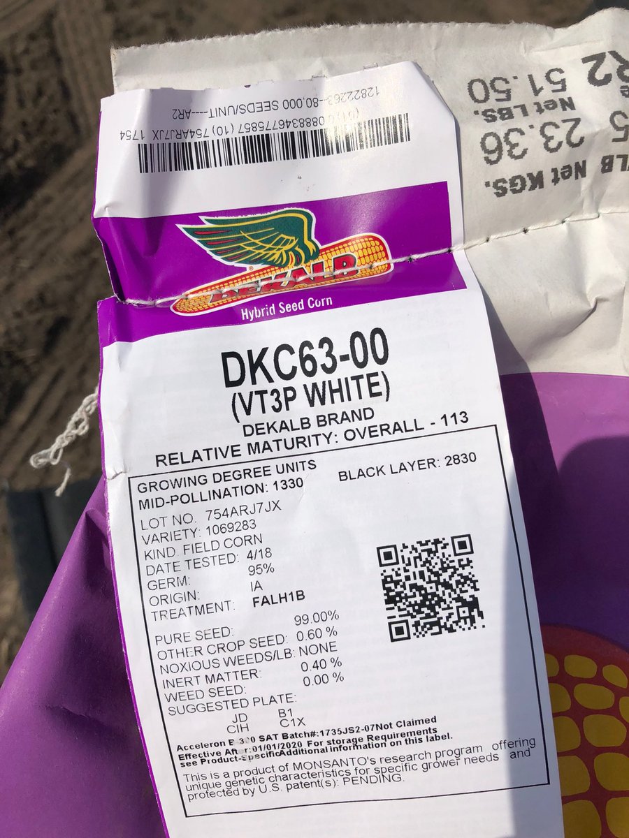 Nice to have a new white corn option #2018cornplanting