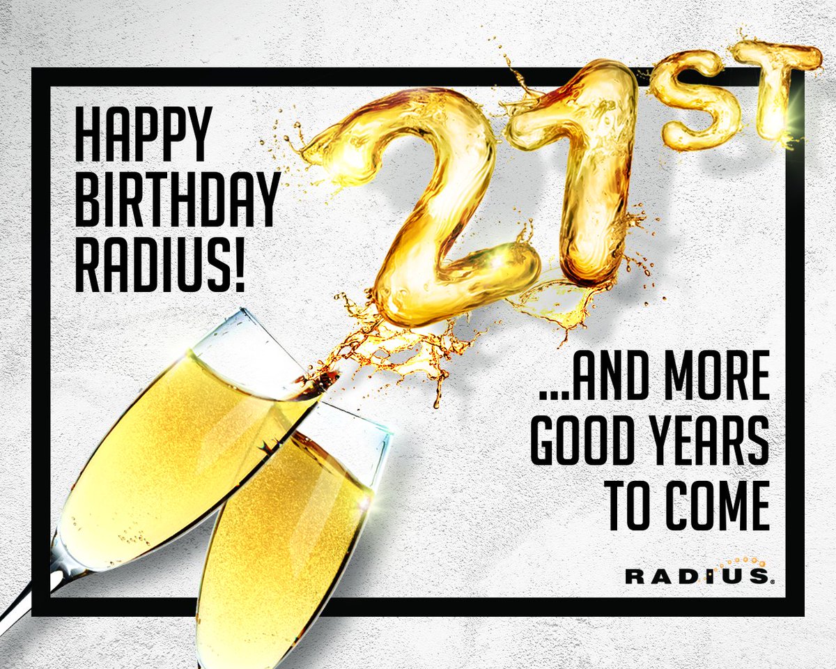radiusworld's tweet photo. Blessed 21st Birthday Radius! We are grateful to the support of all our clients and business associates all these years. Of course all these would not have been possible without the hard work and sacrifice of all Radians, past and present! https://t.co/eDjGoTjX3z