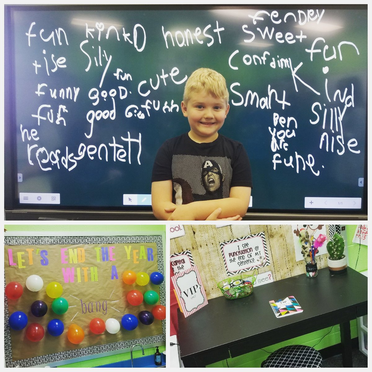 jestigertribe's tweet photo. This cutie was our first VIP student today and was SO excited! I read in the secret VIP journal he was most excited to sit at the special table all by himself and use the cool pencils and pens. #vipstudent #endofyearcountdown https://t.co/4YUrjVWw0y