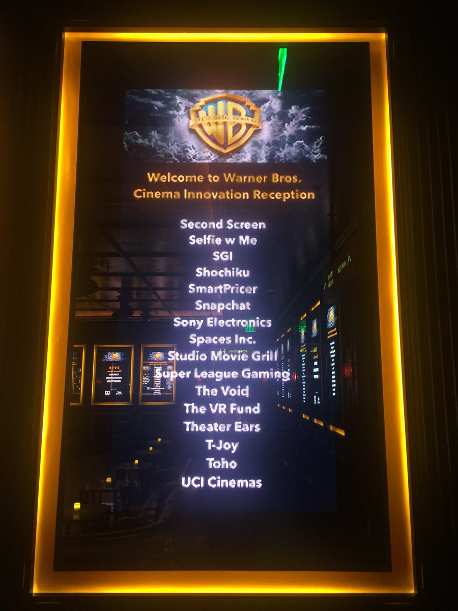 .<a href="/selfiewme/">SelfieW.me</a> proud to be a part of @WarnerBrosEnt Innovation Reception <a href="/CinemaCon/">CinemaCon</a> #CinemaCon
