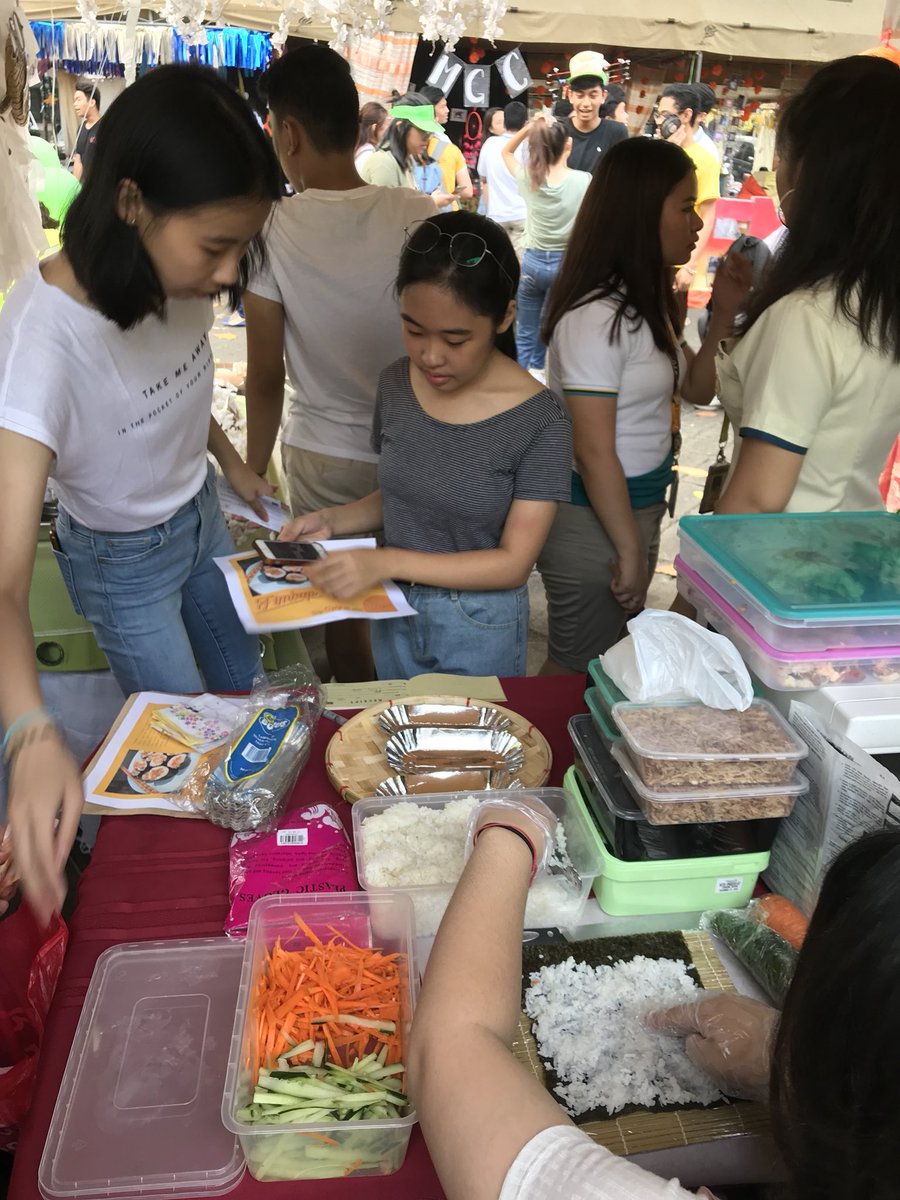 FlMBAP's tweet photo. Our booth is now open!! Come thru! 🧡 We’re here at the UST TYK Parking Lot until 5pm! 😉 #F1MBAP https://t.co/LhnhwlC6YY