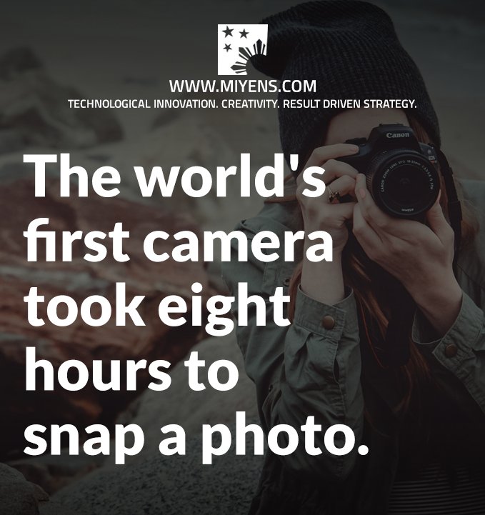 miyens's tweet image. Technology Fact #1. 
Look how fortunate we are in taking photos today! :)
#TechyThursday #Miyens #MiyensConnection