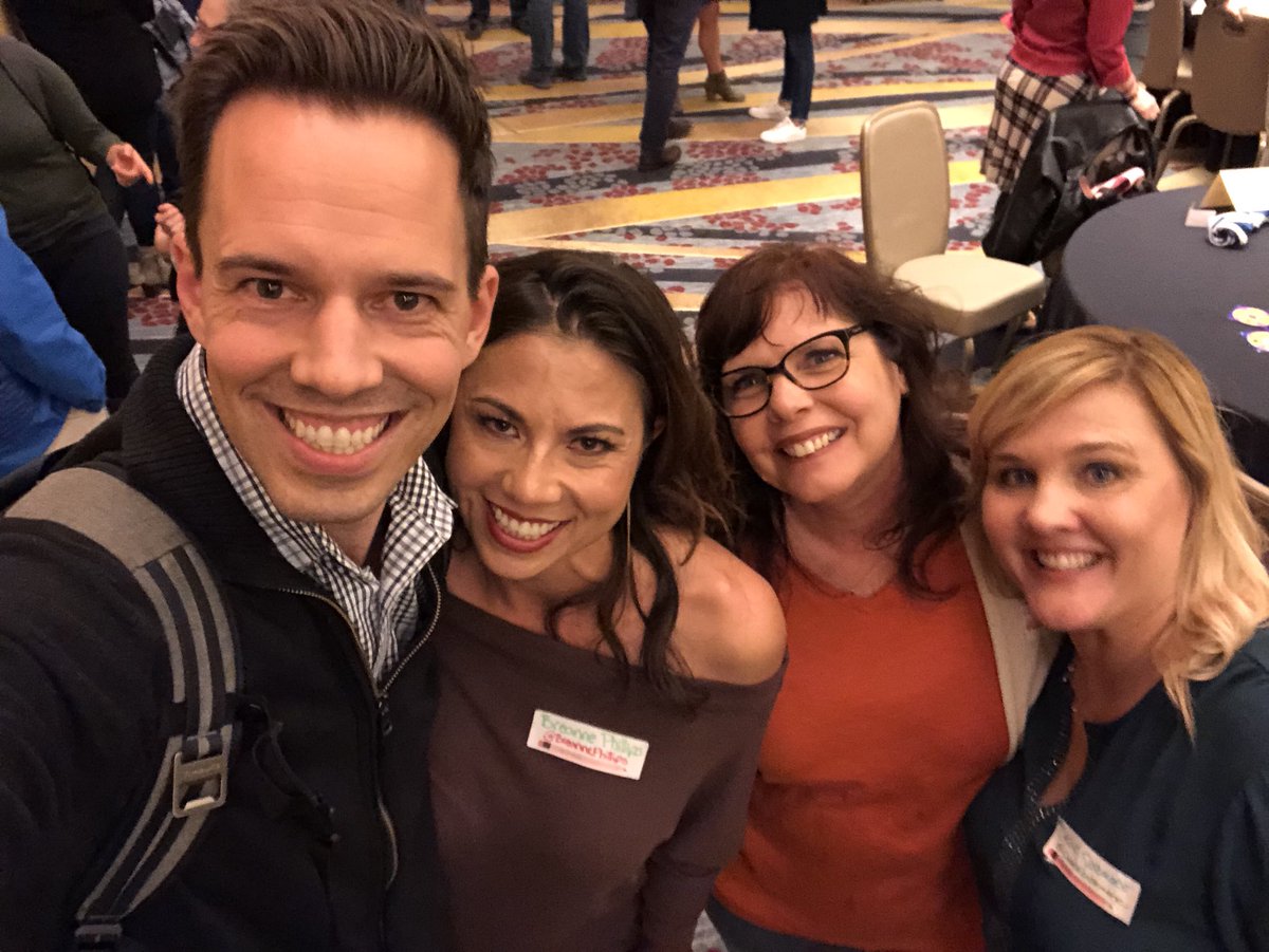 LaurieDuerksen's tweet photo. Sometimes we Math geek out. #mathangels #NCTMGameNight @CassieSisemore @BreannePhillips @ddmeyer https://t.co/Mh7bZADWPU