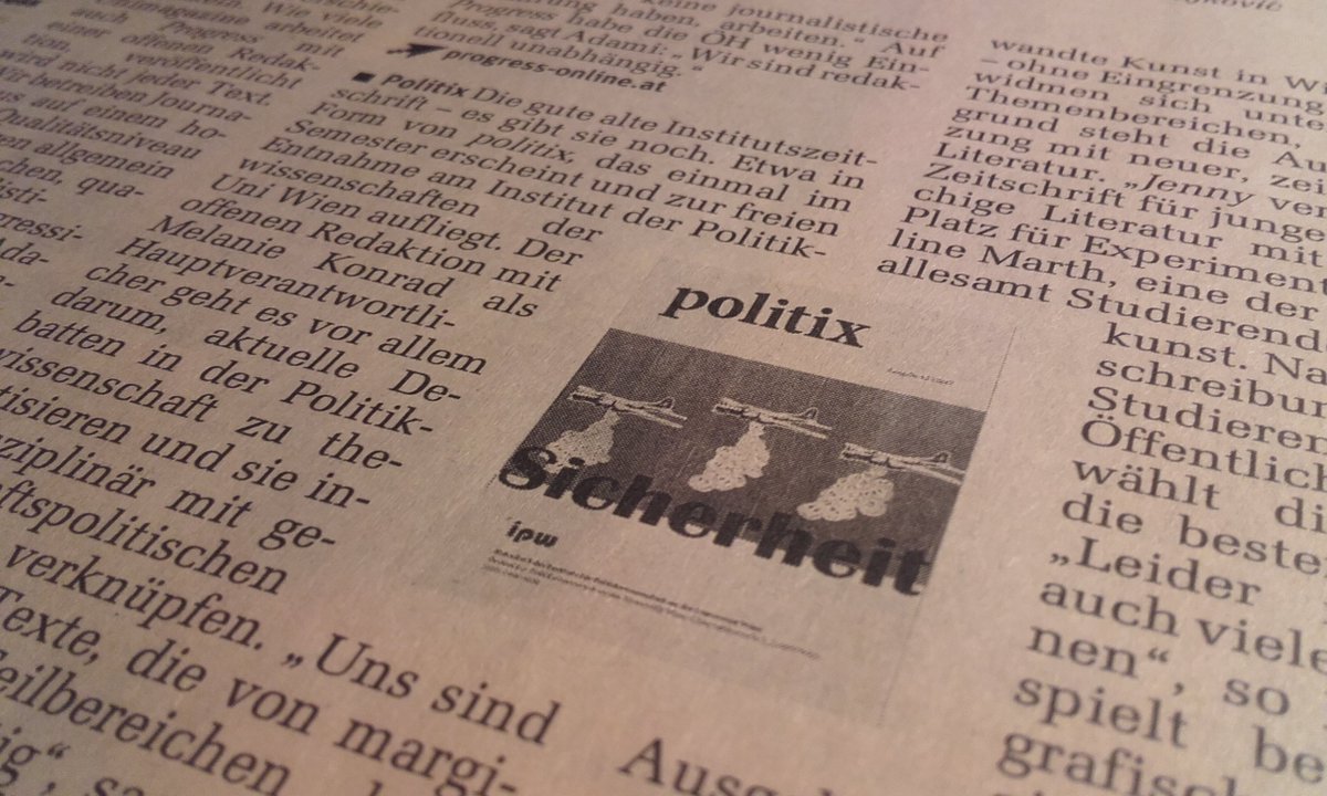 Thomas Roithner Politix Die Zeitschrift Des Instituts Fur Politikwissenschaft Der Univienna Ist Heute In Derstandardat Mit Schwerpunkt Sicherheit Enthalten Ist Auch Ein Vorschlag Fur Ein Neues Aussenpolitikinstrument Osterreichs