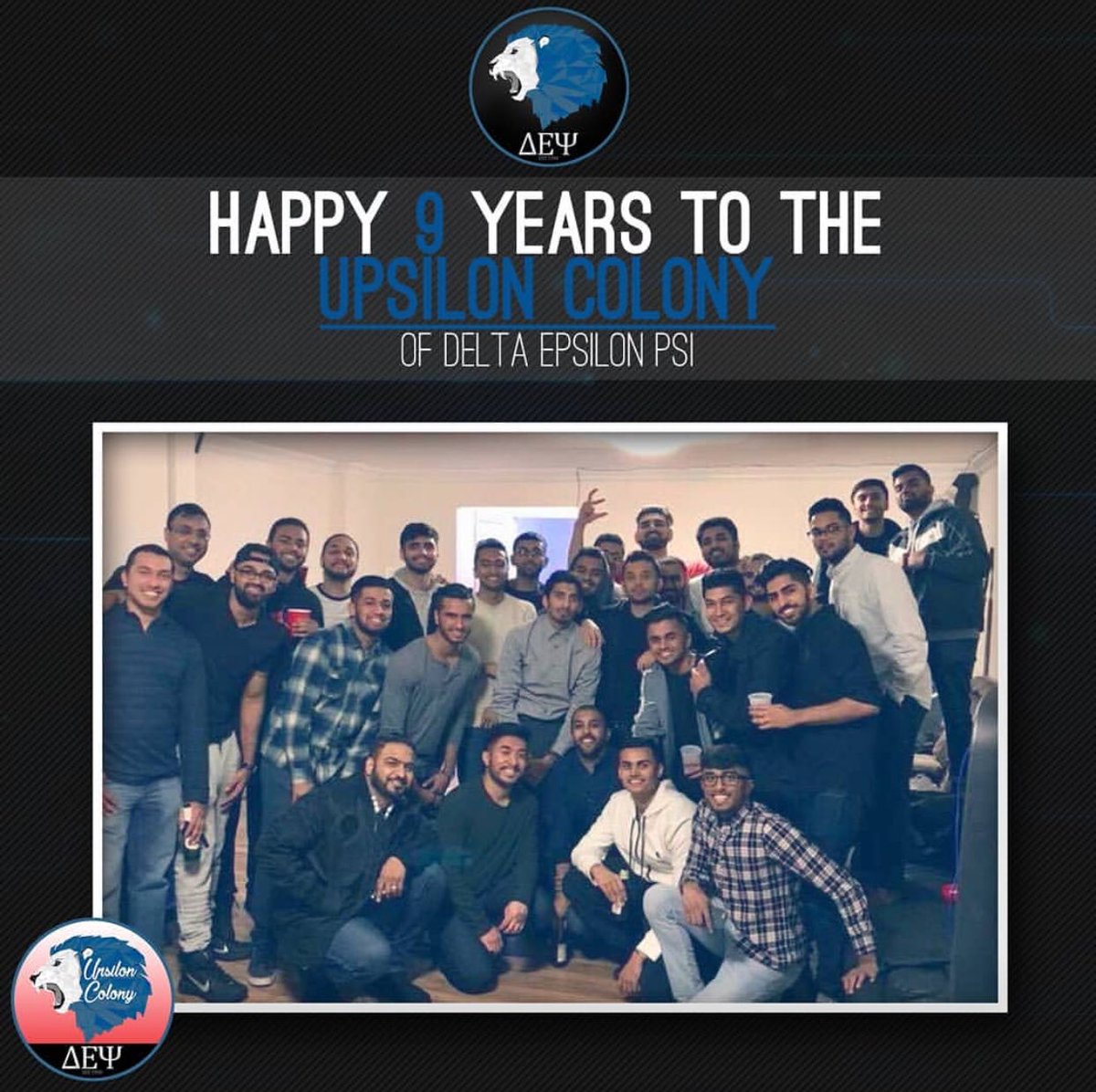 DEPsiNational's tweet photo. Happy 9 years to the brothers of Upsilon Colony! #DEPsi #UpsilonColony https://t.co/xRXSTIqY7u