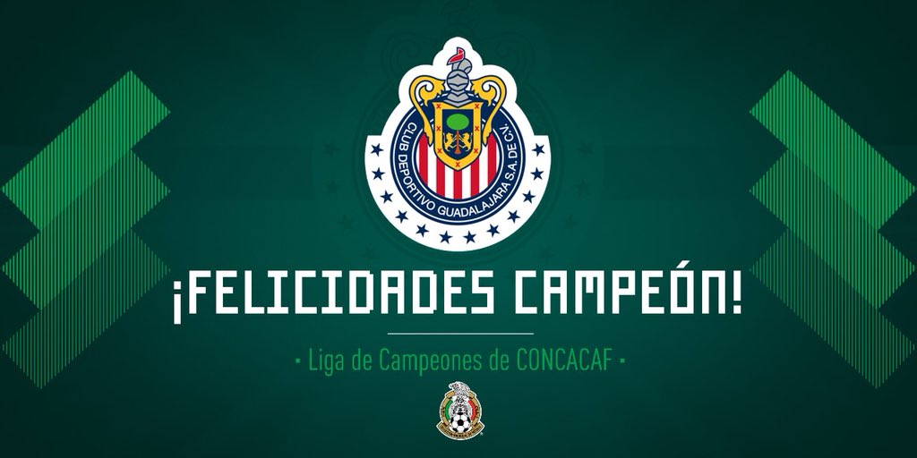 ¡¡¡ C A M P E O N E S !!! 🏆 🐐

¡Felicidades <a href="/Chivas/">CHIVAS</a>! 👏🏼 👏🏼 👏🏼
A representar de la mejor forma a 🇲🇽 en el Mundial de Clubes. 

#SoyMéxico