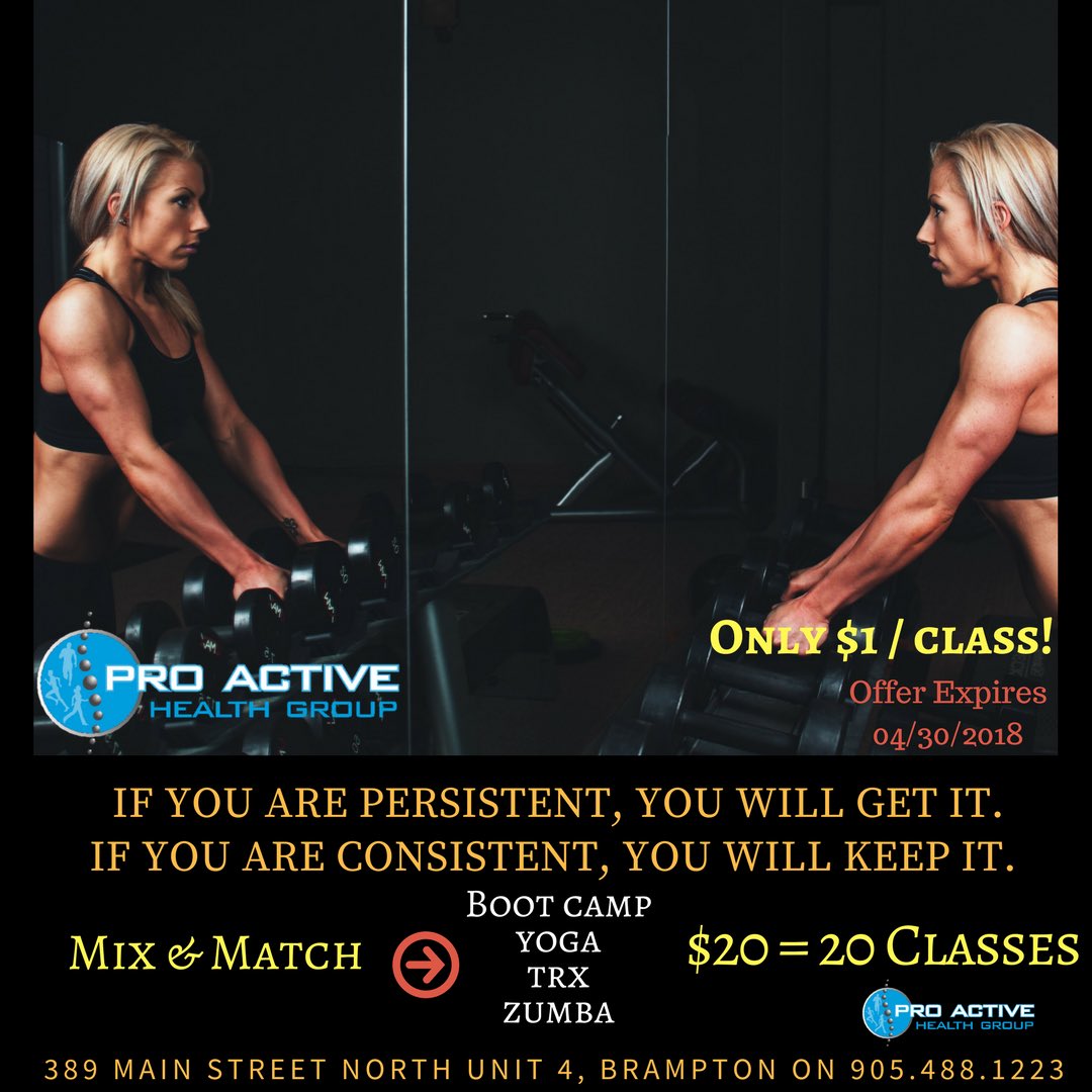 ProactiveClinic's tweet image. Don't miss out on this I.N.S.A.N.E sale!!! 
You definitely read it right. $20 for 20 classes. That's $1 a class ‼️ Grab this deal today and get your DREAM Summer Body for the cheapest you'll ever see it! .

#fitness #weightloss #bootcamp #brampton #downtownbrampton #yoga #zumba