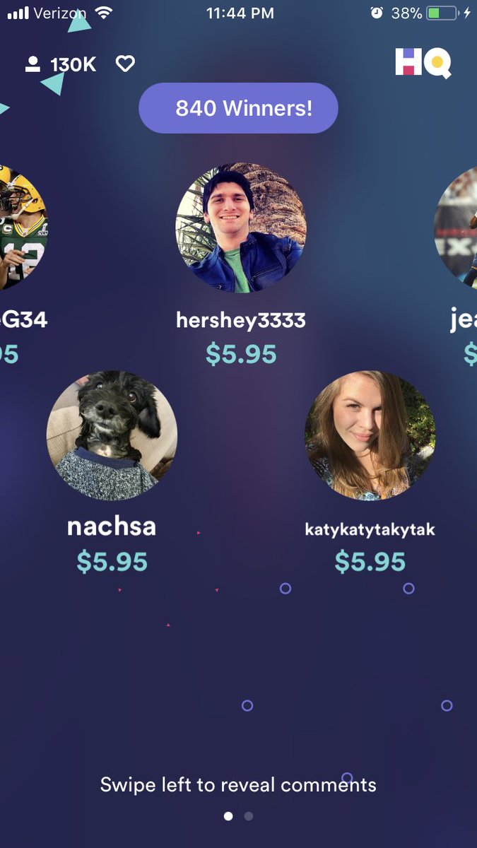 matthershfield's tweet photo. @hqtrivia It happened!!!! I won HQ!!!!#HQ #ANYTHINGSPOSSIBLE https://t.co/XrkqrQQdhu