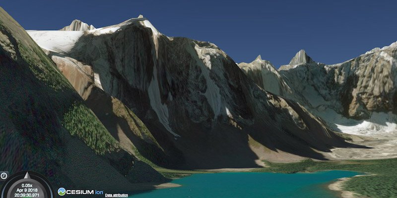 CesiumJS's tweet photo. The new Cesium World Terrain offers 30 m resolution in Canada, meaning stunning landscapes, such as the area around #morainelake in #Banff
https://t.co/sfRyxq4whk https://t.co/DG9dU3Ch32