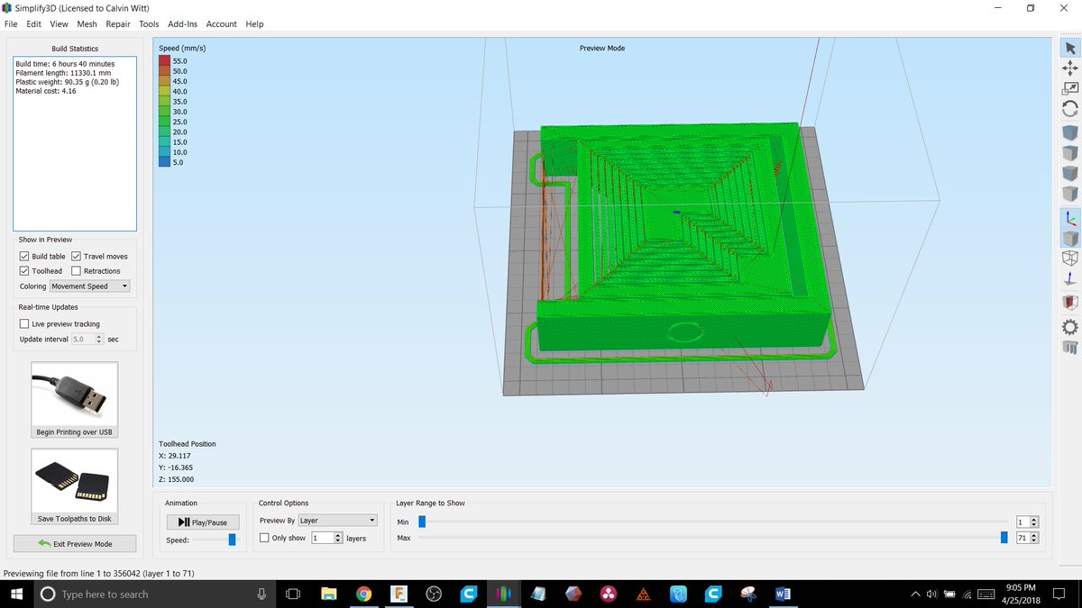 MakeItWithCal's tweet photo. @joeltelling @patterntoprint @josefprusa @MatterHackers looks like it JUS fits the #thingomatic (the test one) when i get time I may just make this 🧐 https://t.co/rTp8XXUVjo